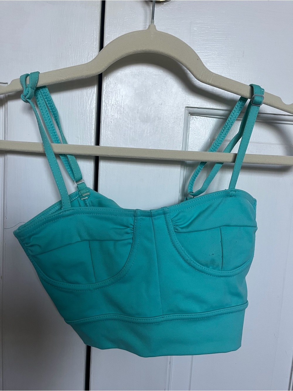 Turquoise Crop Bralette Worn Once